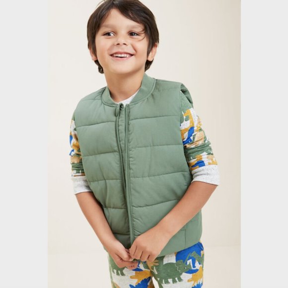 Seed Heritage Boys Hunter Green Puffer 